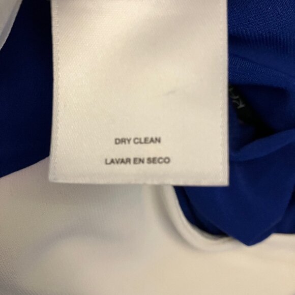 Blue and White Kasper Dress Open Sleeve Color Block NWT - Picture 9 of 11